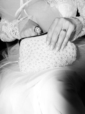 Pearl Bridal Clutch Purse 🤍